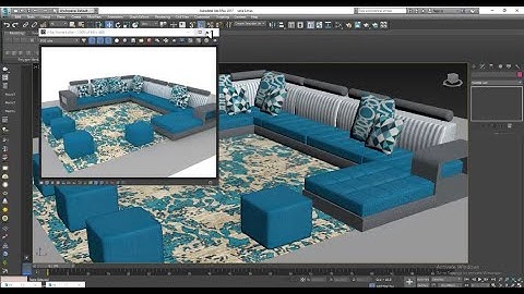3DsMax Tutorials, Learn Texturing a Stylish Sofa from Scratch in 3dsmax ( Part 3)