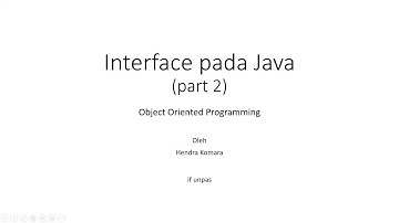 Interface pada Java (part 2)