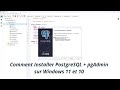 Comment Installer PostgreSQL + pgAdmin sur Windows 11 et 10