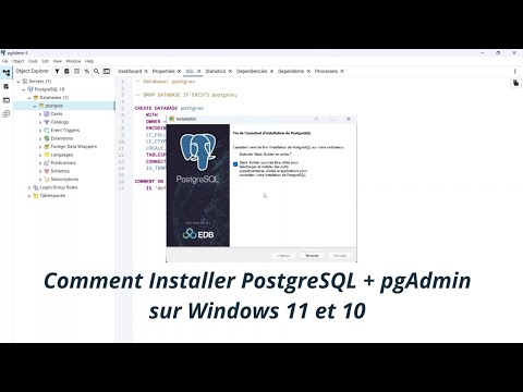 How to Install PostgreSQL + pgAdmin on Windows 11 and 10 | PostgreSQL SQL Training #1