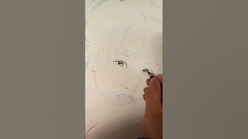 How to draw from mobile | Mobile se tilted face kaise draw karein|How to draw an eye/eyes easy step