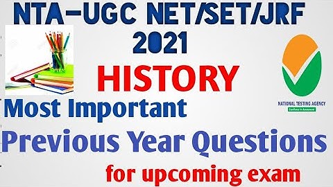 History 2019 Dec Question Paper || NTA-UGC NET/SET/JRF || Most Important PYQ || HISTORY ||