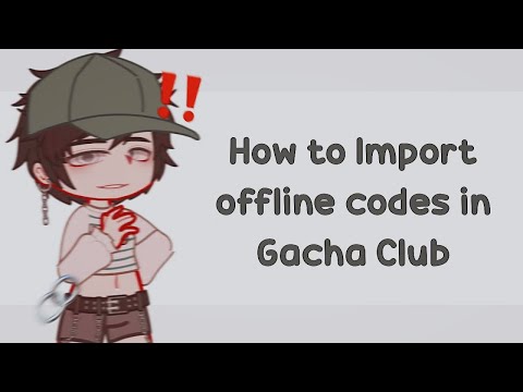 Gimme ur gacha club oc offline export/inport codes so i can remake em!