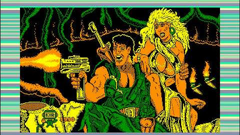 Jungle Warrior (Amstrad CPC)   Full tape loading sequence