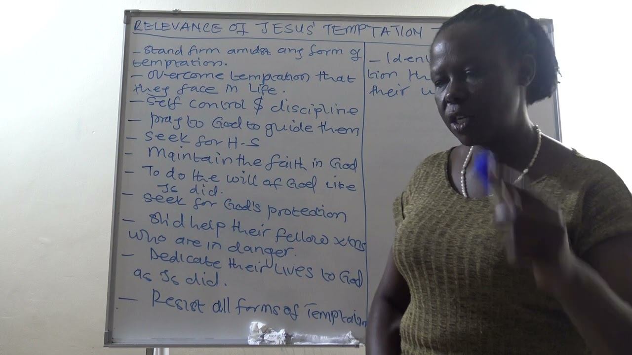 RELEVANCE OF JESUS' TEMPTATIONS TO CHRISTAINS