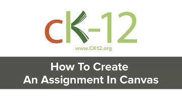 Creating Assignments in Canvas
