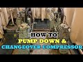 Refrigeration pump down and how to changeover compressor