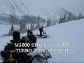 ARCTIC CAT M1000 TURBO vs M1000 STOCK - DEEP SNOW!
