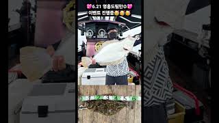 다운샷,외수질 매일매일 이벤트 진행중입니당🩵🩵#배낚시#인천배낚시#다운샷#외수질#먼바다외수질#팀만수#영흥도팀만수