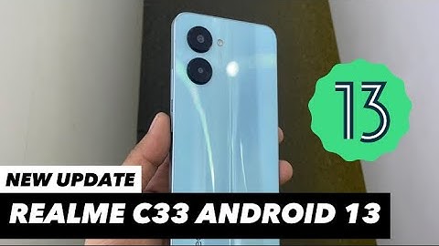 HOW TO UPDATE REALME C33 TO ANDROID 13