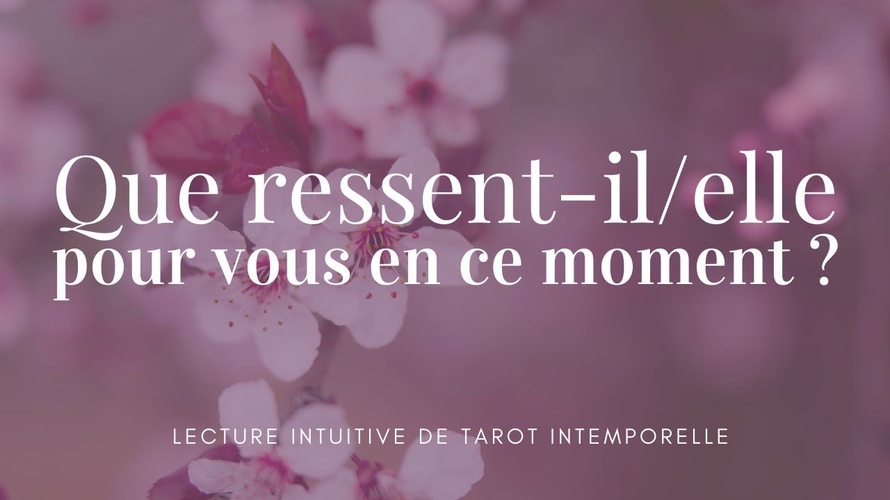 Que ressent-il/elle pour vous en ce moment  -  Comment se sent-ils ?