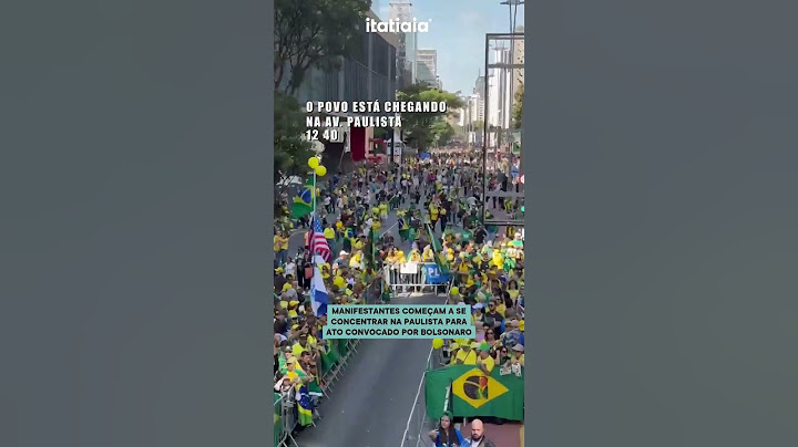 MANIFESTANTES COMEÇAM A SE CONCENTRAR NA PAULISTA PARA ATO CONVOCADO POR BOLSONARO