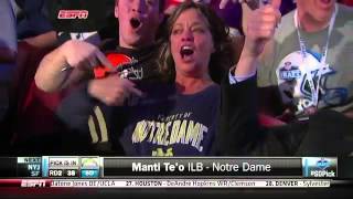 Notre Dame ILB Manti Te'o Drafted By The San Diego Chargers 38th Overall