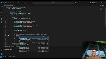 Konsep Try Catch dalam program Login Java