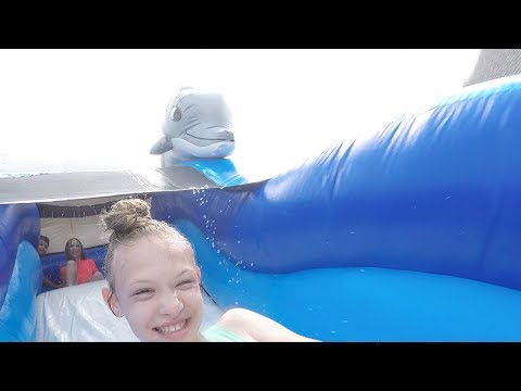Water Slide FUN with Friends!