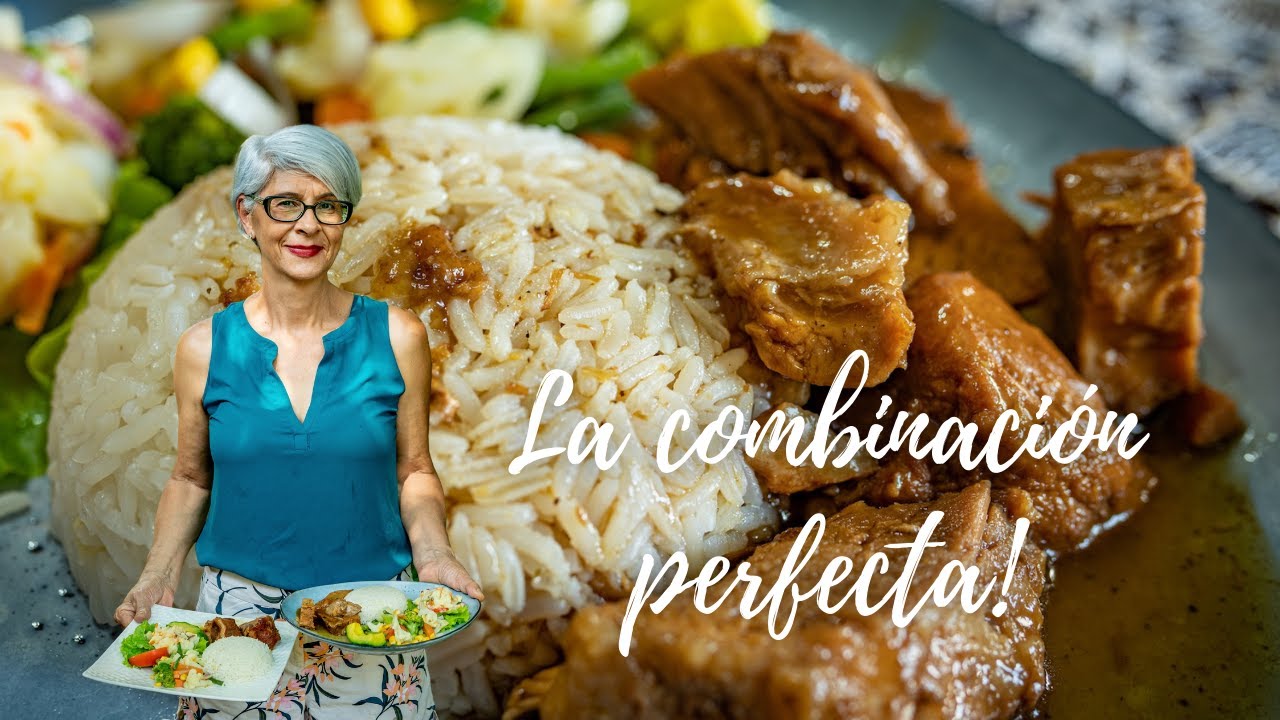 Jugosa Carne de Cerdo en Salsa agridulce