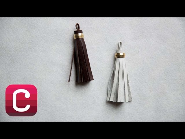 Make Your Own DIY Glitter Leather Tassels - Pineapple Paper Co.