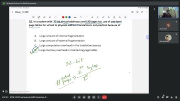 Week 11 live session | NPTEL | CS100 | Operating System Fundamentals