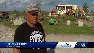 Tornado damages farmsteads in Adams County