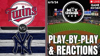 🔴LIVE Minnesota Twins vs New York Yankees - Play-By-Play & Reactions (6/5/24)