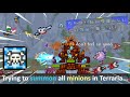 Trying to summon every minion in Terraria... (Terraria with 11 different minions and 2 sentries)
