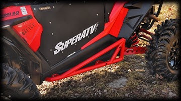 How to Install Nerf Bars / Tree Kickers / Rock Sliders on Polaris RZR Turbo S | SuperATV