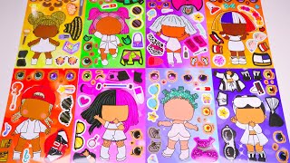 Toyasmr Decorate With Sticker Book Dress Up Lol Surprise Doll Characters L Satisfying 