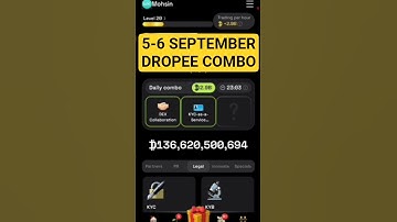 Dropee Daily Combo 05-06 September | Today Dropee Daily Combo | AGP