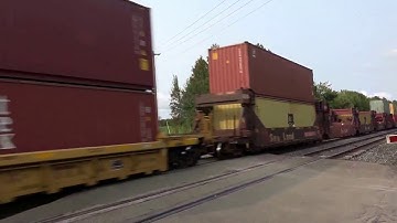 Huge CSX Double Stack Train Eastbound