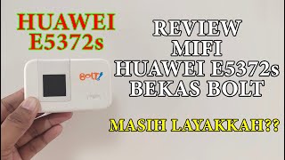 REVIEW MODEM MIFI BEKAS BOLT HUAWEI E5372s PASANGAN STB OPENWRT UNLOCK ALL OPERATOR & BYPASS BATERAI