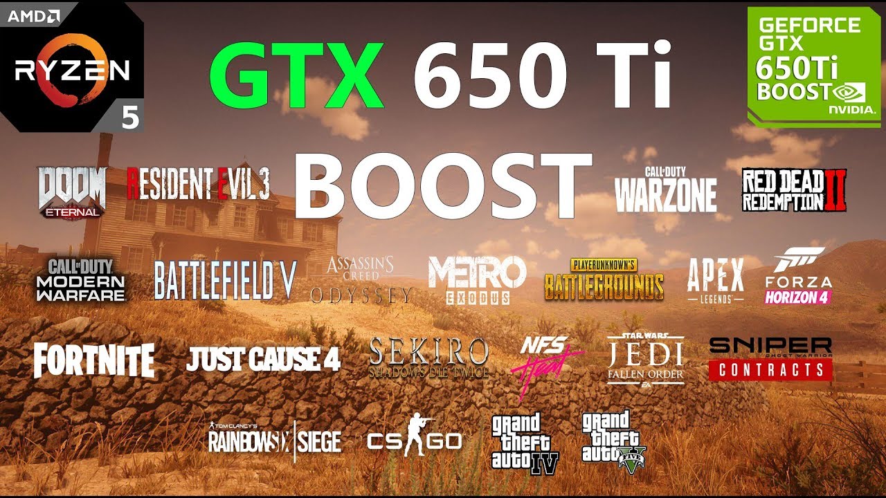 GTX 650 Ti BOOST Test in 22 Games in 2020 - YouTube