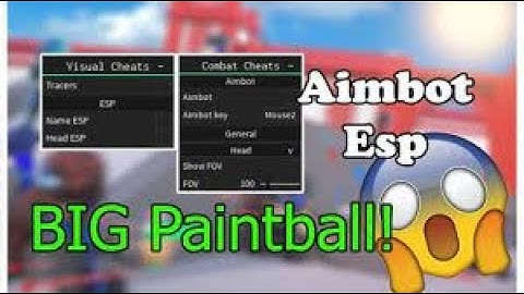 New op Big paintball script!/ ESP/KILL ALL/UNLOCK ALL/ OP/ AIMBOT/