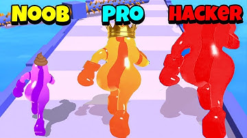NOOB vs PRO vs HACKER - Jelly Clash 3D