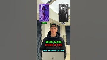 Live vs Studio: Bruno Mars - Versace On The Floor! 🤯 #shorts