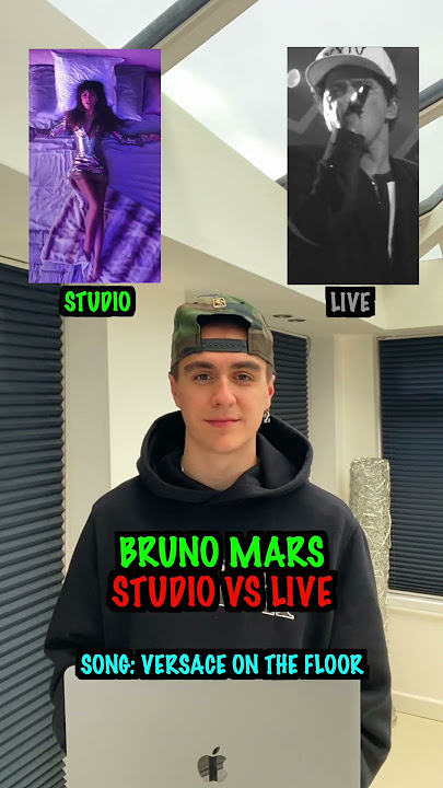 Live vs Studio: Bruno Mars - Versace On The Floor! 🤯 #shorts