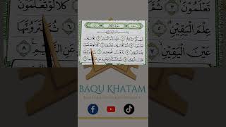 Tadarus Alquran Surat Attakatsur  Irama Jiharkah
