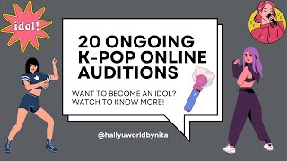 ONGOING K-POP ONLINE 20 AUDITIONS FOR MAY 2024
