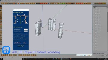 03- Hướng dẫn sinh lỗ bản lề mở trái phải tự động bằng HT Cabinet Connecting của Plugin AFU_HT