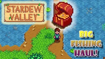 Stardew Valley v1.5 Playthrough - How to Get the Treasure Chest When Fishing EASY