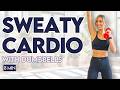 8 min Sweaty Cardio with Dumbbells | Sweat, Burn &amp; Tone | Home Workout