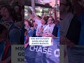Knicks fans are electric outside of MSG
