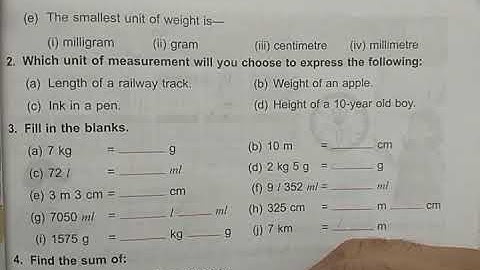 DAV Nahan Class-IV Maths Unit-7, part-8
