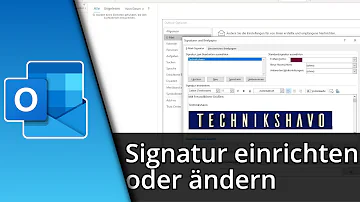 Wie ändere ich eine Signatur?