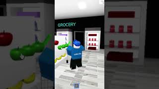Grocery shopping in real life vs Brookhaven #roblox