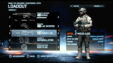 M320 LVG new Grenade Launcher BF3