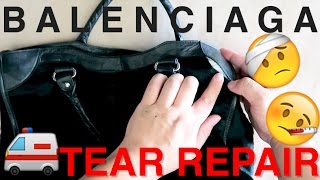 Balenciaga Handbag Repair Part 2 - Tear Repair