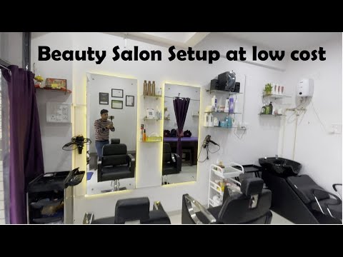 Beauty salon setup at low