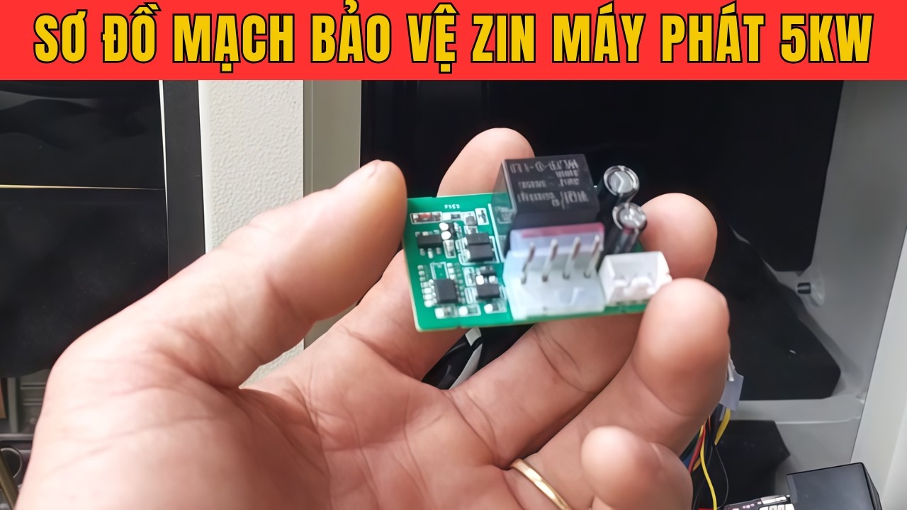 Sơ đồ Bo mạch bảo vệ nhớt động cơ dầu máy phát điện 5kw 1 pha | Quang máy phát điện
