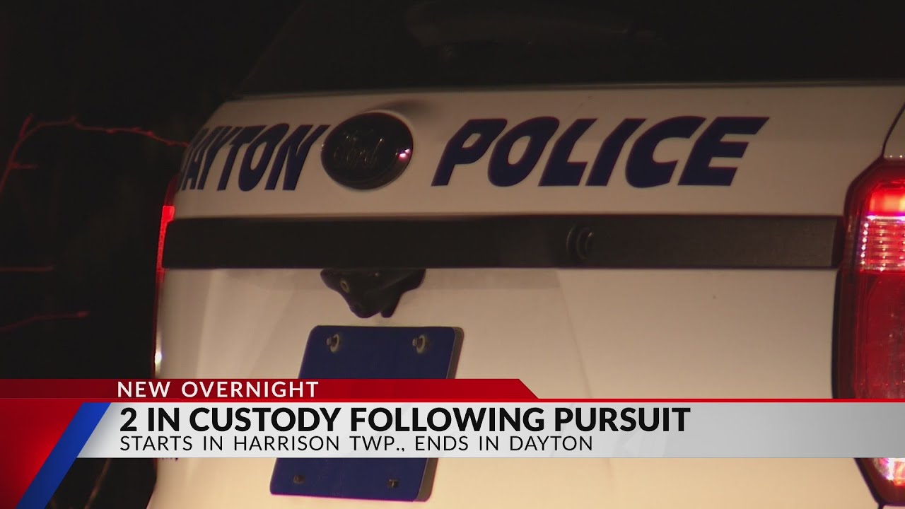 2 arrested after police pursuit in Dayton - YouTube