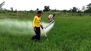 Aplicación de herbicidas en arroz con aguilonantigoteo